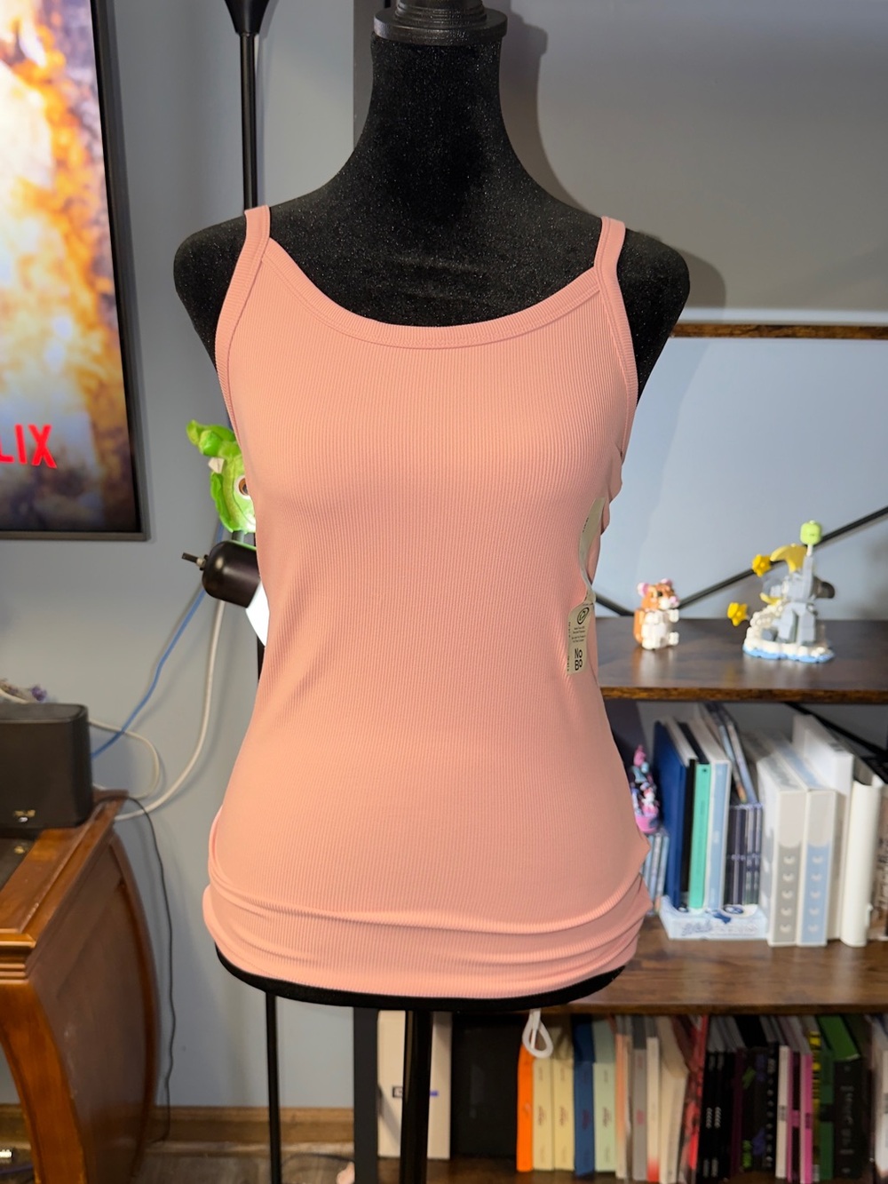 No Boundaries Ribbed Slim Tank Top - Light Pink
